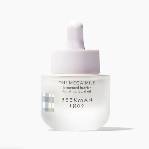 Beekman 1802 Oh! Mega Milk Facial Oil - Hydrating Vitamin C & Niacinamide Serum - Repairs Skin Barrier - For Dry/Aging Skin - Fragrance Free, Sensitive Skin Safe