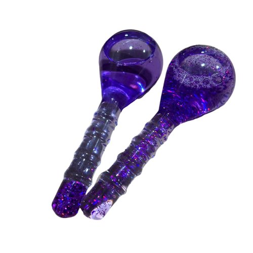 Ice Globes for Face Eye, Facial Ice Globe Cooling Ball Skin Care Beauty Tool, Skin Care Icy Roller Reduce Eye Puffy Redness Smooth Wrinkles, Frozen Globes Cryo Stick for Home Spa Relax, Glitter Purple