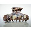Black white brown beige taupe purple marbled hair claw clip