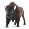 Gemini&Genius North American Bison Figurine Animal Toy, Bull Action Figure, Wildlife Play Toy for Kids, Hand Painted, Realistic and Durable Toys for Children Boys and Girls Gift