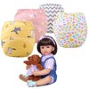 Reborn Baby Dolls Diapers 22 inch Newborn Reusable 4-Piece Pack Fit 22-24" Reborn Dolls Alive