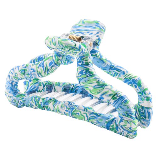 Lilly Pulitzer Fabric Wrapped Patterned Medium Claw Clip for Women, Cute Butterfly Clip for Hair,...