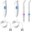 Oral Hygiene Accessories Standard Water Hose Plastic Handle with Water Flosser Replacement Jet Tip, Compatible with Waterpik Oral Irrigator WP-100 WP-300 WP-660 WP-900 (4 Pieces)