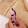 DMLSKY Chapstick Holder Keychain Lip Balm Holder Sleeve Pouch for Mini Lipstick, Cow Print