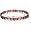 RainSo Womens Copper Magnetic Anklets Petal Design 3500 Gauss Adjustable with Gift Box