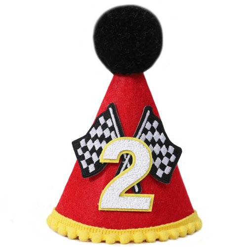 Birthday Decoration Set - Racing Theme Crown, Race Car Crown, Birthday Crown, Party Hat