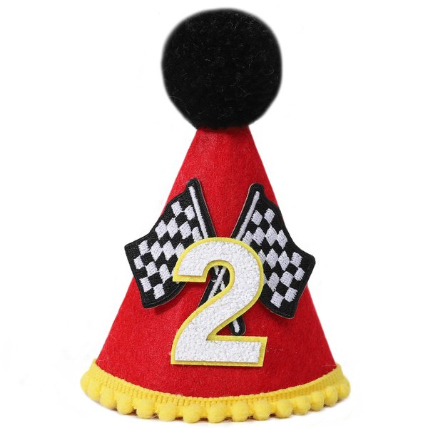 Birthday Decoration Set - Racing Theme Crown, Race Car Crown, Birthday Crown, Party Hat