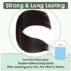 TANJET Tape in Hair Extensions Human Hair Natural Black 20 Inch Straight Seamless Invisible Skin Weft Thick Soft Straight Off Black Human Hair Extensions Tape (#1B 20 Inch 50g/Pack 20pcs)