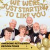 Fulmoon We Were Just Starting To Like You Banner, Going Away Party Decorations Retirement Banner Farewell Party Decorations Goodbye Party Decorations Moving Party Supplies and Gifts (Champagne Gold)