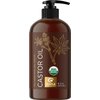 Hexane Free Organic Castor Oil - USDA Organic Castor Oil for Body Detox Hair Growth & Skin Care - Extra Virgin Organic Hair Oil for Dry Damaged Hair and Carrier Oil for Essential Oils Mixing (16oz)