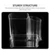 Storage Bins Nail Drill Machine Bits Storage Box Makeup Brush Holder Transparent Nail Drill Grinding Bit Organizer Plastic Nail Drill Tool Displayer Holder Case Tools