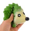POPETPOP Squeaky Dog Toy Hedgehog - Interactive Latex Squeak Dog Bite Toy, Spiky Soft Rubber Puppy Teeth Clean Toy for Small Medium Dogs