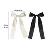 4 Pack Hair Bows for Girls, Hair Clips Hair Ribbons for Women, Satin Bow Hair Clips for Toddlers(Beige, Black)