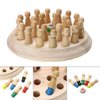 Wooden Memory Match Stick Chess Game, Color Memory Chess, Funny Block Board Game, Parent-Child Interaction Toy, Educational Intelligent Games Logic Braintease Toys for Boys and Girls Age 3 and Up