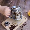 OTARTU 13oz Skull Coffee Mug Viking Skull Beer Mugs Stainless Steel Liner Gift for Men Father's Day Gifts