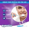 BrightWorks Folding Travel Toothbrush (12 Total, 6 Sets of 2) with Built-in Cover. Portable with Soft Bristles and Tongue Cleaner. for Camping, Hiking, Travel, Work, Gym, Purse, Backpack.
