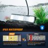 Nilight Side Shooter LED Pods 2PCS 6.5 Inch 60W Flood Spot Beam Combo LED Light Bar LED Fog Light Driving Light Led Work Light for Truck ATV UTV Boat, 2 Years Warranty