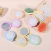 24PCS Wet Dry Hair Brush Folding Mini Travel Portable Soft Mirror Brush Wet Small Hair Brush Colorful Hair Combs Set,Plastic Pocket Detangler Hair Combs Children's Day Gift(2 Style)