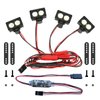 RC Light Bar RC Crawler Lights LED Headlight 4PCS RC Car Lights RC Crawler Accessories for Axial SCX10 Traxxas TRX4 TRX4M Arrma Senton Redcat GEN7 1/10 1/18 RC Car Roof Light Kit Zhongzhen