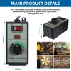 Versatile AC Motor Speed Controller - 100V-120V, 15A Max - Electric Fan Speed Regulator with Overload Protection, Electronic Voltage Regulation, and Voltage LED Display