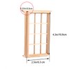 DOITOOL 6PCS Dollhouse Windows, 1: 12 Scale Miniature Dollhouse Furniture Window Frame, 12- pane Window Frame Model for Dolls Houses Decoration ( 4.52X3.26X0.79inch )