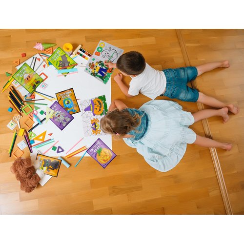 The Dreidel Company Halloween Coloring Books Party Favors for Kids, Hallowmas Trick or Treat Goodie Bag Stuffer Fillers Fun Activity Decorations Supplies (48 Booklets (4 DZ))