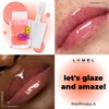 Lamel Hydrating Lip Oil LET`S GLAZE - Hydrating Lip Gloss Flavoring Oil - Fat Oil Lip Gloss - Hydrating Lip Oil Treatment - Plumping Lip Oil Gloss - Clear Lip Gloss - №402 Strawberry Jam