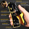 Hiija RJ45 Crimp Tool Kit Pass Through Ethernet Crimper Kit All-in-one Ratcheting Modular Data Cable Crimper Kit