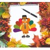 3omething New Thanksgiving Stickers Make A Turkey - Kid’s Party Games Favors Supplies Stationery 24Ct