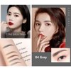 Go Ho Waterproof Eyebrow Pen with Brush,Dual-sided Fine Eyebrow Pencil,Natural-Looking Brows,Long Lasting,Draws Tiny Brow Hairs and Fills in Sparse Ultra-Fine Brow Pen,05 Black