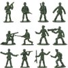 ikasus 360 Piece Plastic Tiny Army Men for Boys, Cool Mini Army Action Figures Military Set, Military Toy Soldiers Figures with Tanks, Planes, Flags Accessories Army Base for Boys,2.8x1.5cm