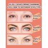 False Eyelashes Cat Eye Lashes Wispy 15mm Strip Eyelashes Thin Band Natural Lashes Fluffy Eyelashes Siligli Lashes Pack Fake Lashes 3D Volume Curly Eyelash 10 Pair
