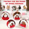 FHTONGE Guinea Pig Bed Cave for Winter, Christmas Guinea Pig Hideout House Rreindeer Shap, Warm Rat Hideaway Cozy Chinchilla Bed for Dwarf Rabbit Ferret Hedgehog Hamster Small Animal Hide
