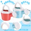 12 Pieces Watering Can for Kids Bath Toys Plastic Small Watering Can with Handles Small Watering Pot Play Sand Toys for Childrens Garden Home Outdoor Sand Beach Playing (Basic Style)