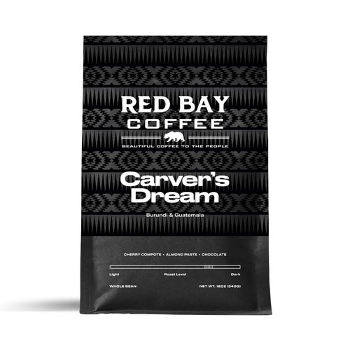 Red Bay Coffee Carver's Dream Whole Bean Espresso - Burundi & Guatemala Coffee - Direct Trade Espresso Beans - Specialty Coffee Whole Bean - 12oz Resealable Pouch of Specialty Coffee Beans