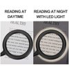 LED Magnifying Lamp with Clamp, Raweao 3X Lighted Hands Free Magnifying Glass with Light for Reading, Seniors, Hobbies, Craft