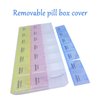 INVODA Pill Case 7 Day Weekly Pill Box with Medication Reminder Pill Organizer - Morning Noon Evening Daily 21 Detachable Compartments (3x7)