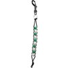 Golf Beads Score Counter with Durable Bag Clip - Counts up to 10 strokes - Golf Stroke Scorekeeper with Green & White Plastic Golf Ball Beads and Nylon Rope