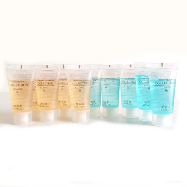 Generic Portable Travel Shampoo & Shower Gel Kit, 20ml Bottles, 2 Piece Set, Skin Care Essentials for Camping, Hiking & Hotel Stays (2sets(2shampoo+2shower gel))