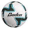 Baden Team Soccer Ball | High-Performance, Durable Construction for Training and Matches | Size 4 | White/Gray