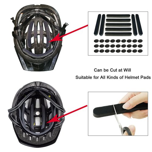 Aoutacc Helmet Padding Kit, Bicycle Replacement Universal Foam Pads Kits Set Mats for Bike Motorcycle Cycling Helmet Accessories
