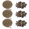 Swpeet 3Pcs Bronze 120" Metal Ceiling Fan Pull Chain Extension with 90Pcs Matching Connectors Kit, Durable & Strong Bearing Rust Proof 3mm Beaded Extension Chains for Ceiling Fan or Light