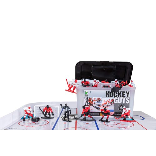 Kaskey Kids Blackhawks vs Red Wings NHL® Hockey Guys Action Figure Set – 27 Pieces and Accessories