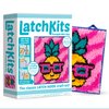 PlayMonster LatchKits for Wall Hangings & Mini-Rugs - Pineapple - Craft Kit with Easy, Color-Coded Canvas, Pre-Cut Yarn & Latch Hook Tool - Perfect DIY Craft for Kids - Ages 6 and Up, Small, Multi