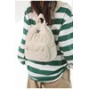 GGOOB Small Backpack Purse for Women Cute Mini Backpack Purse Aesthetic Backpack Tiny Corduroy Backpack Mini Bookbag Purse