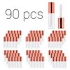 YIPINER Case of 90 packs, Empty Plastic Clear Lip Gloss Tubes Lip Balm Bottle Container Rose Gold Transparent 1.2ML Makeup Tool for Women (90 pcs, Rose Gold)