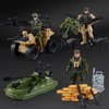US Army Men Action Figures Play Set,Toy Soldiers with Military Weapons Accessories for Kids Boys