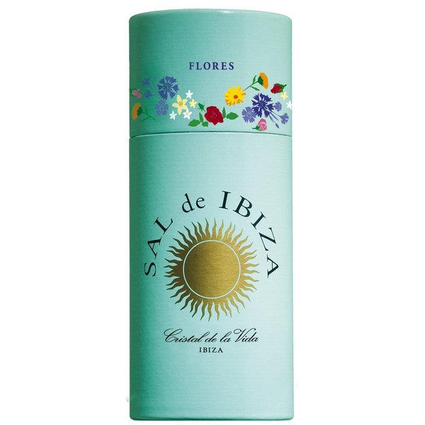 Sal De Ibiza Granito Salt Shaker with Flower Petals