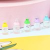 Kichvoe 30 Pcs Doll Bottle Set Miniature Mini Bottle Plastic Mini Milk Bottle Dollhouse Feeding Bottle Novelty Tiny Candy Jar for Baptism DIY Craft