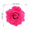 Atoden Hot Pink Rose Hair Clip, Flower Rose Clips for Hair, Hawaiian Floral Hair Pins Alligator Clips Brooch Mexican Decorative Headpieces for Women Girls Bridal Wedding Hair Accessories